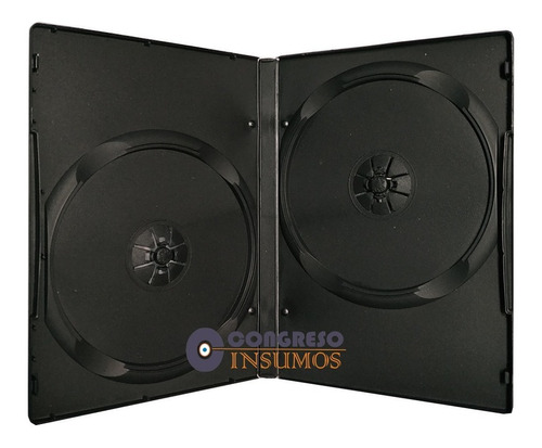 Caja Dvd 14mm Doble Negra Import X 5 Unidades - Excelentes