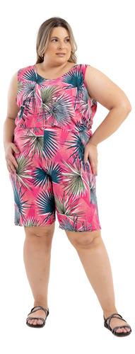 Kit 2 Conjuntos Regata Liganete Malha Fria Plus Size M/g3