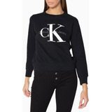 Sudadera Negra De Mujer Con Logo Calvin Klein Jeans