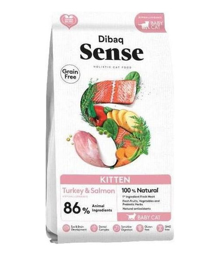 Dibaq® Sense Grain Free Kitten Turkey & Salmon 1.5 Kg