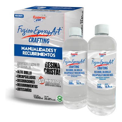 Resina Epóxica Transp Epoxy Art Crafting Decoración 1000 Ml | Meses sin interés