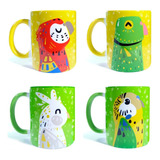 Pack 4 Tazas De Poyo Pi-parrot 