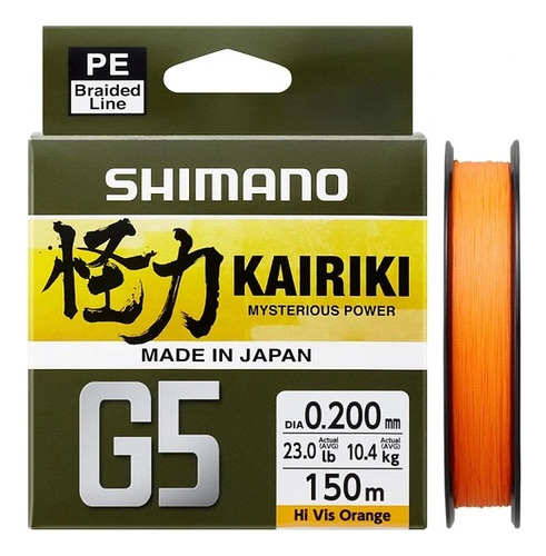 Multifilamento Shimano Kairiki  G5 Sinking  Tienda R&b!!