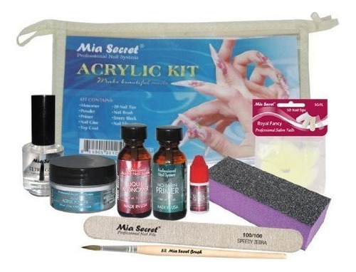 Kit Acrilico De Uñas Mia Secret: 1/2 oz Monomero Liquid