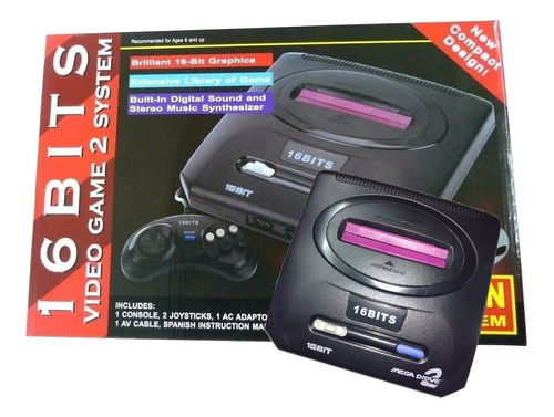 Consola De Juegos - Sega- 16 Bits Video Game 2 System