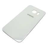 Tapa Trasera Vidrio Para Samsung S6 G920 Flat Blanca + Pegam