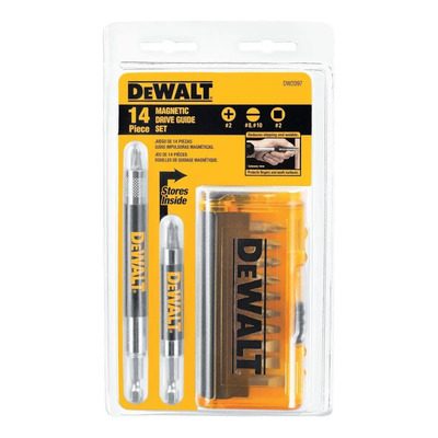 Set De 14 Puntas Y Adaptadores Magnéticos Dewalt Dw2097 | Envío gratis