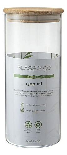 Contenedor Bamboo 1.3l Eco Glasso