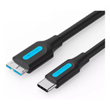 Cabo Hd Externo Usb-c 3.1 Para Micro B 5gbps 1m Vention