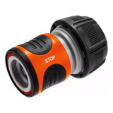 Conector Acople Rápido Agua Stop 3/4 A 1/2 Gardena 18214 Color Naranja