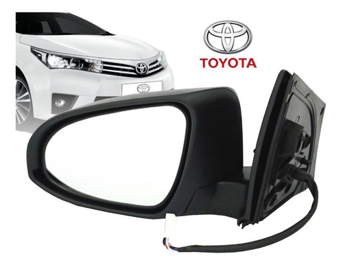 Retrovisor Izquierdo Con Luz Para Toyota Corolla 2015 A 2019 Foto 2