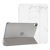 Funda Para iPad 10.9 10 Gen 2022 A2696 A2757 Blanco Marmol