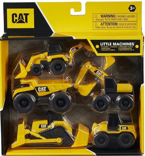 5 Little Machines Cat Caterpillar Maquinas De Trabajo