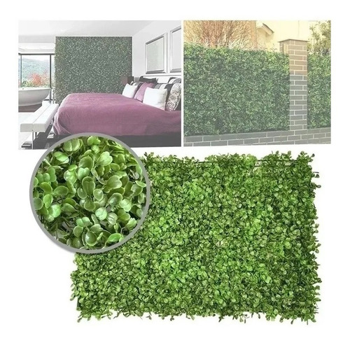 Tapete Decorativo Follaje Artificial Jardin Vertical 60x40