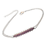 Pulsera Plata 925 Zircones Cubic Multicolor Ppl345 Italiano