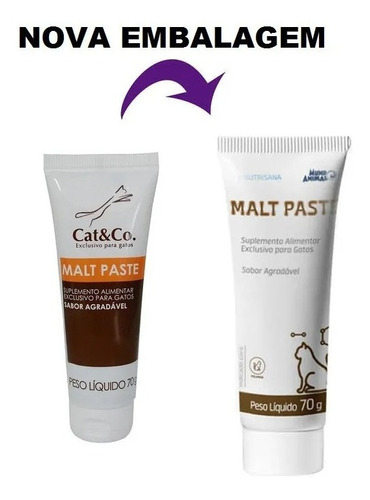 Cat & Co Malt Paste Suplemento Alimentar Para Gatos 70 G