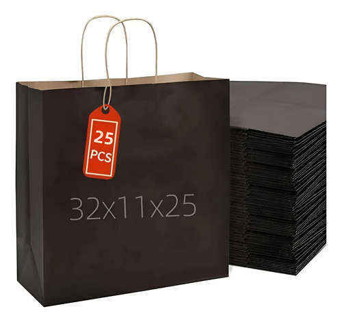 25 Bolsas De Papel Ecológicas Portátil Decorativas Regalo