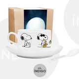 Mug Tintero Snoopy +empaque Personalizado Artesanal