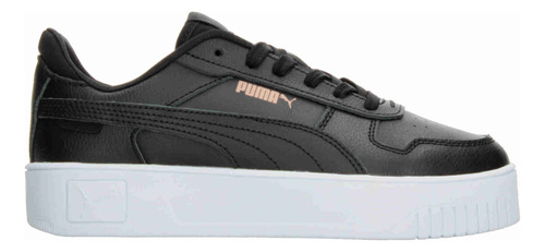 Tenis Puma Carina Street Con Plataforma Cintas Negro Mujer