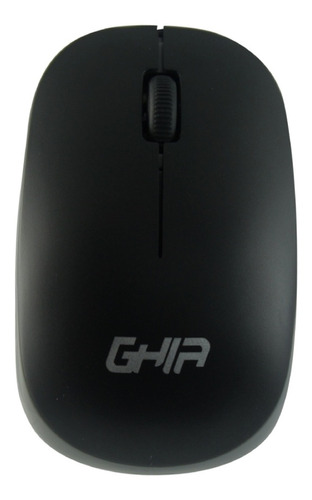 Mouse Ghia Gm300ng Inalámbrico Usb Negro Gris