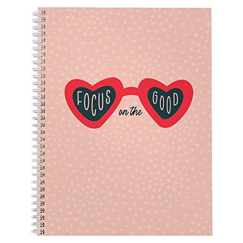 Cuaderno Espiral Motivacional  Enfócate Bueno  Tapa Bl...