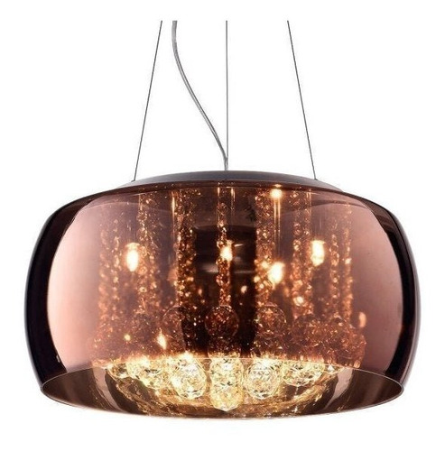 Pendente Cristal Bella Soho Cobre 40cm P/ 5xg9 Pd002co St586 110v/220v (bivolt)