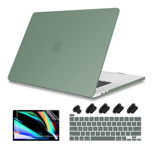 Funda Rigida Para Macbook Pro 13  2020 | Verde Mate