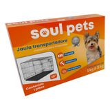 Soul Pets Jaula Metálica Reforzada 18 Pulgadas 44.5x30.5x36.5cm Color Negro