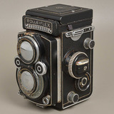 Antiga Camera Fotografica Rolleiflex Com Case Original Couro