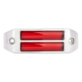 Un Plafón Lateral Rectangular Rojo 12-24 Volts Tunelight