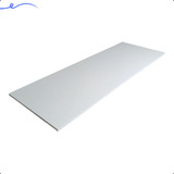 1x Prateleira De Parede Tampo 120x45 Madeira Mdf Branco