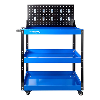 Carro 3palets Herramienta Con Placa Trasera Carga De 100kg Joyfox Azul