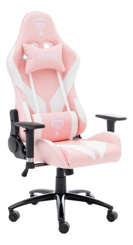 Cadeira Ergonômica Rosa Para Computador Gamer Giratoria