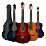 Guitarra Electroacustica Clasica Avanzada Negra Funda Envio