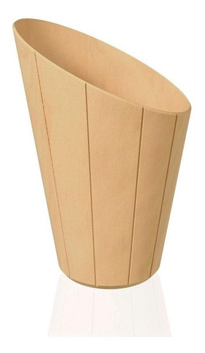 Balde Timber Bucket Eco Wood Individual Vinho Ou Champanhe