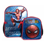 Set Mochila Con Lonchera Ruz Spaiderman - Hombre Araña