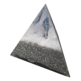 Orgonita Pirámide Tetraédrica Grande Cianita Azul