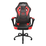 Silla Gamer Xtech Edición Spider-man Miles Morales Color Negro