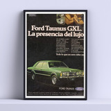 Cuadro Ford Taunus Publicidad Antigua Decorativo 30x40 Cm