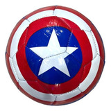 Pelota De Futbol N°5 Infantil Capitan America Azul