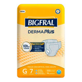 Fralda Descartável Para Adulto Bigfral Derma Plus G C/7uni