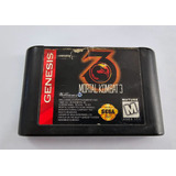 Mortal Kombat 3 Cartucho Sega Genesis Detalle En Etiqueta
