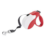 Retráctil Para Perro Ferplast Amigo Tape Rojo Con Blanco S