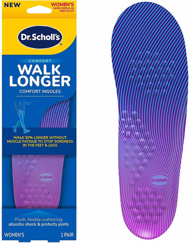 Plantillas Walk Long, Para Mujer Para Caminar 28 Centimetros