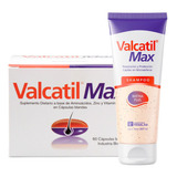 Combo Valcatil Max 60 Caps + Valcatil Max Shampoo 300ml
