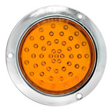 Plafon Para Camion Red 4  48leds Ultraslim Estrobo Amarillo