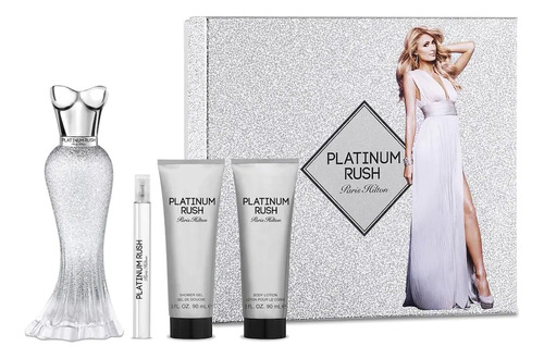 Set Perfume Platinum Rush By Paris Hilton 100% Original 