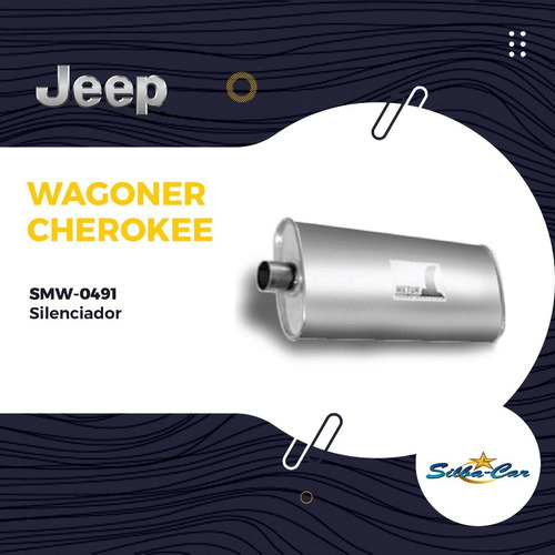 Silenciador Jeep Wagoneer/cherokee S/c ( Xj  Silbacar/ Metur Foto 2