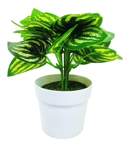 Planta Artificial Con Macetero Decorativa Hogar