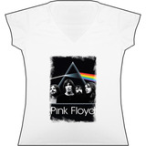 Blusa Pink Floyd Rock Metal Dama Camiseta Bca Tienda Urbanoz